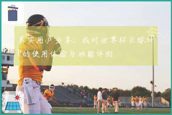 真实用户分享：我对世界杯买球APP的使用体验与功能评测